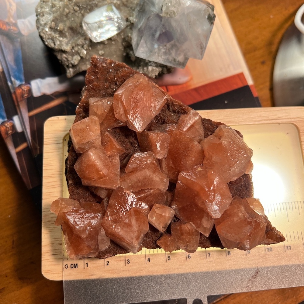 Red “ Diamond “ Calcite Cluster ♦️ - Picture 3 of 4